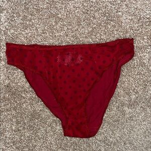 Victoria Secret Red Polka Dot Panties